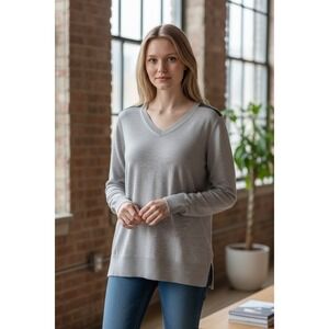 The‎ Limited Lightweight Sweater Sz M   Gray